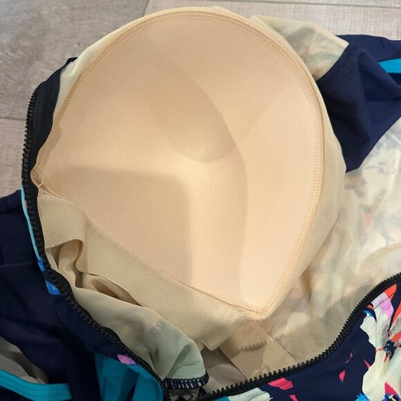 SWIMSUITS FOR ALL WOMENS SIZE 28 ONE PIECE BATHING SUIT TEAL AND NAVY NEW - Picture 7 of 9